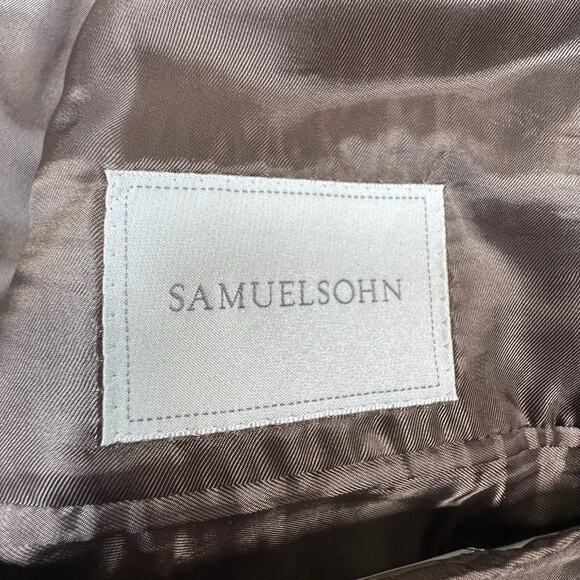 Samuelsohn Super 120’s Wool Blazer 48L Gray Glen Plaid Check Sport Coat Canada - Picture 7 of 11